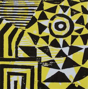 1 Kalevipoeg - 1,2 - Soovituseks (T.Laamann, 2013, woodcutprint, 10x10cm)