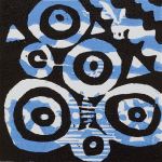 1 Kalevipoeg - 12,2 - Veevaimu Kuld (T.Laamann, 2013, woodcutprint, 10x10cm)