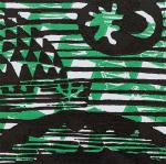 1 Kalevipoeg - 18 - Teekond Maailma Otsa (T.Laamann, 2013, woodcutprint, 10x10cm)