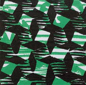 1 Kalevipoeg - 18,2 - Teekond Maailma Otsa (T.Laamann, 2013, woodcutprint, 10x10cm)