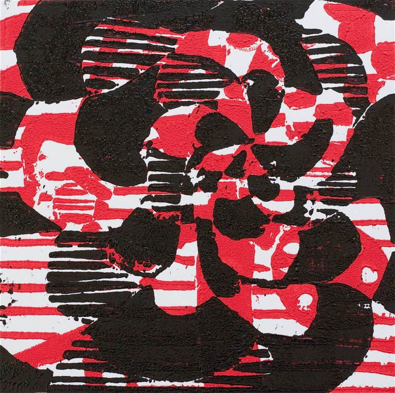 1 Kalevipoeg - 19,2 - Assamalla Lahing (T.Laamann, 2013, woodcutprint, 10x10cm)