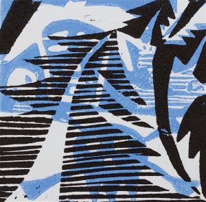 1 Kalevipoeg - 4,2 - Kalevi Surm (T.Laamann, 2013, woodcutprint, 10x10cm)