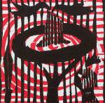 1 Kalevipoeg - 7 - Tammest Ilmapuu (T.Laamann, 2013, woodcutprint, 10x10cm)