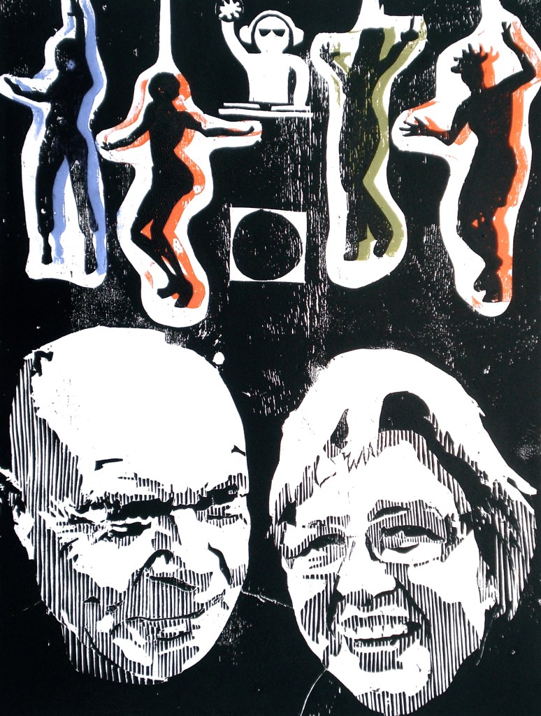 2011- Bashment Generations (woodcutprint 40x50cm)