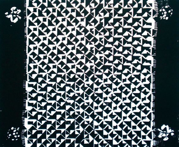 Pattern 2 (2012, woodcutprint, 40x50cm)