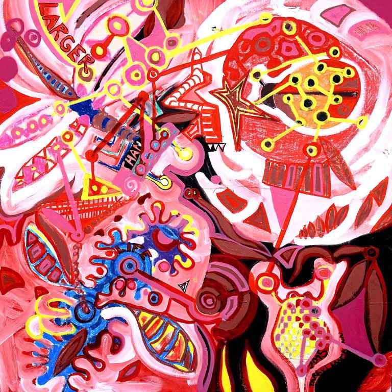 "Larger Than Life" (Tarrvi Laamann, 2015, oil on canvas, 1500x1500mm)