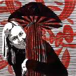 Anu & Seen (Tarrvi Laamann, 2014, woodcutprint, 40x40cm)