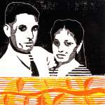 Birma Family (Tarrvi Laamann, 2014, woodcutprint, 40x40cm)