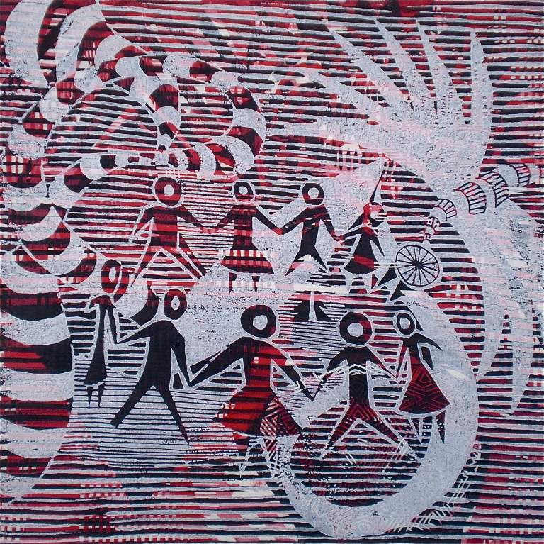 Matisse Red Tarrvism (Tarrvi Laamann, 2013, mokuhanga rmx, 40x40cm)