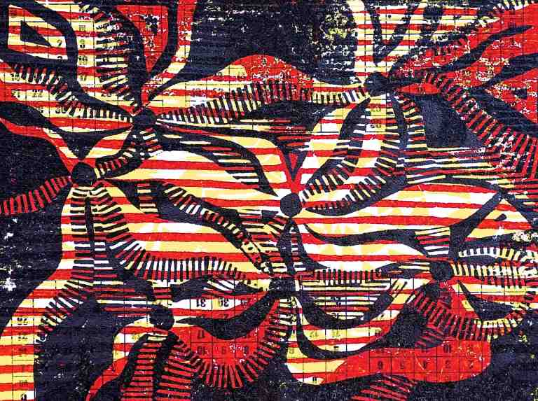 Smells (2015, Tarrvi Laamann, woodcut, 19x25cm)