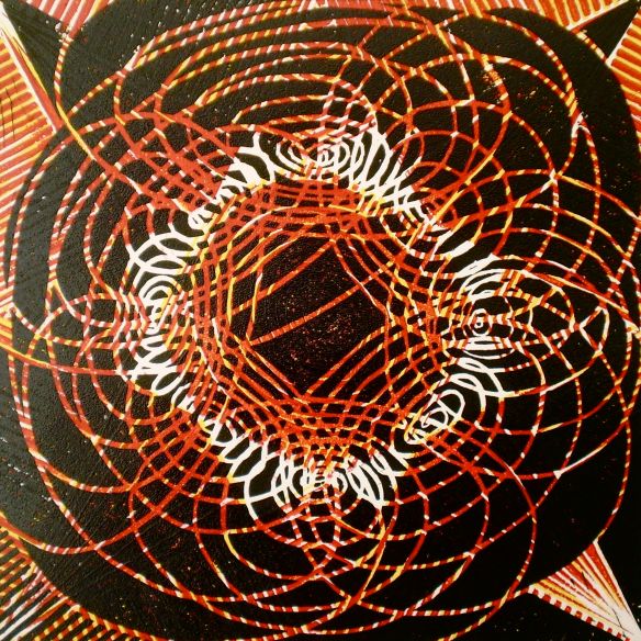 Sun-n-Sombrero (Tarrvi Laamann, 2013, linocutprint, 30x30cm)