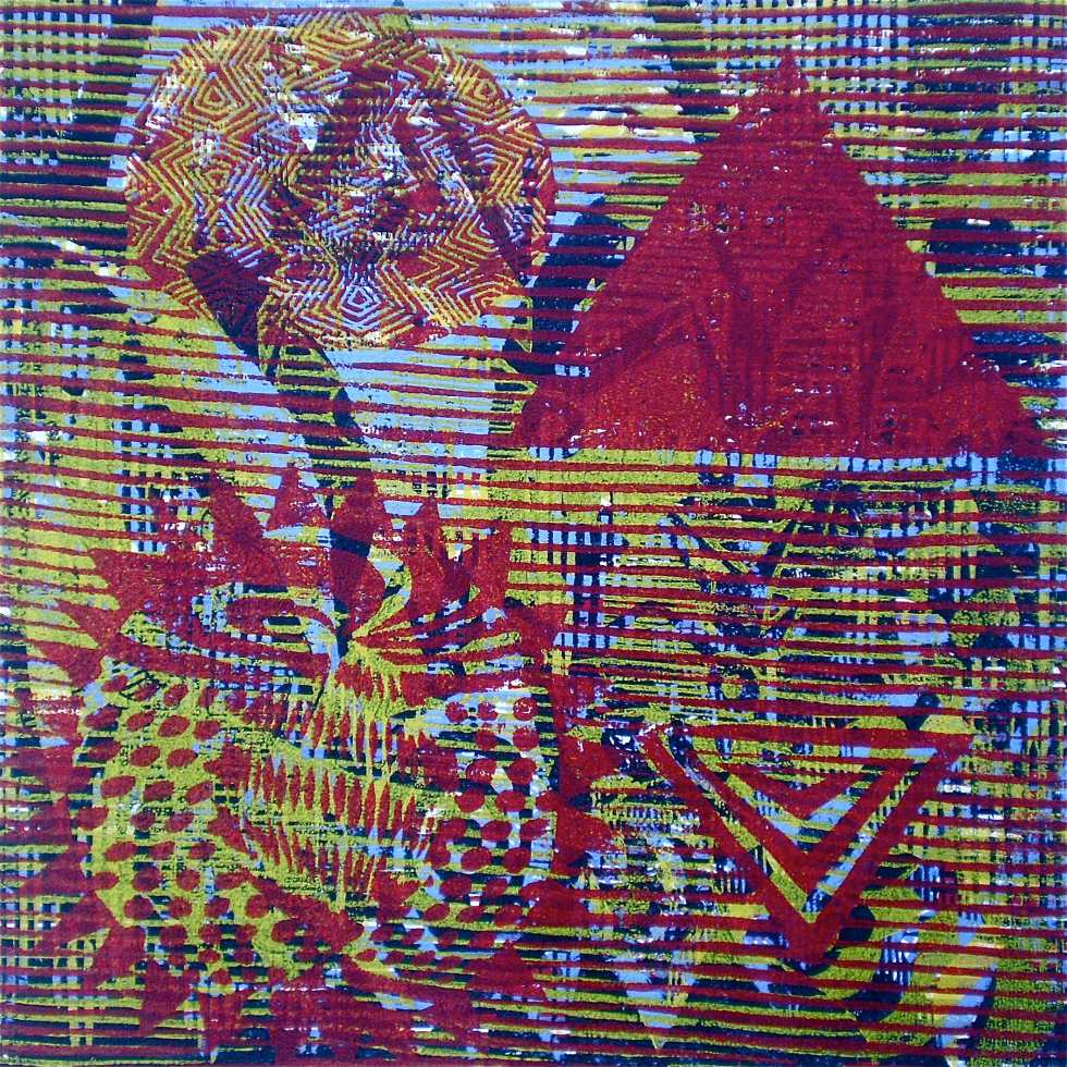 "180 R" (Tarrvi Laamann, 2013, woodcutprint, 40x40cm)